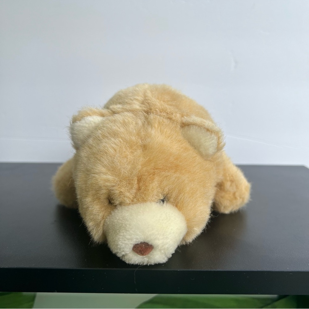 Vintage Gund Snuffles Butterscotch Teddy Bear Seated Stuffed Animal Plush 1980